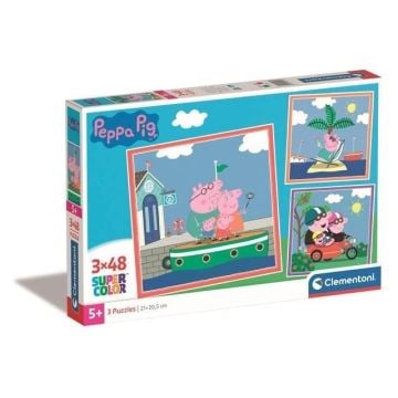Puzzle 3x48 Super Kolor Peppa Pig