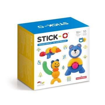 Magformers Stick-O Zestaw z niedźwiedziem 10el