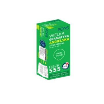 Fiszki 555 Wielka gramatyka angielska A1/C1 w.2