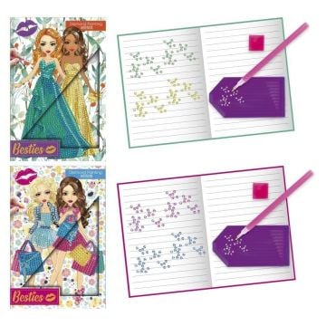 Diamentowy notatnik A5 mix