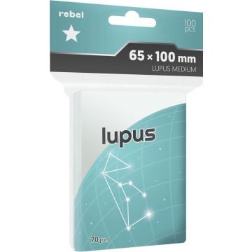 Koszulki na karty 65x100mm Lupus 100szt REBEL