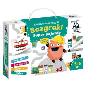 Zabawy edukacyjne. Bazgraki. Super pojazdy