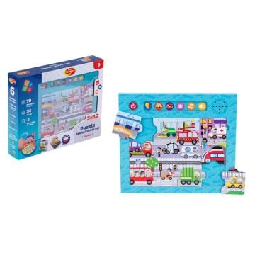 Puzzle dźwięki wokół nas - Pojazdy