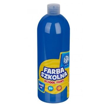 Farba szkolna niebieska ciemna 1000ml ASTRA