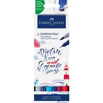 Pisak akwarelowy Goldfaber Aqua 6szt FABER CASTELL