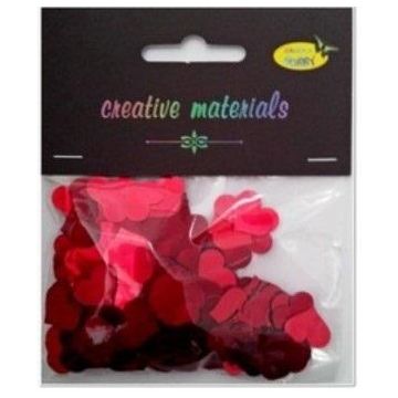 Cekiny serca czerwone 20g