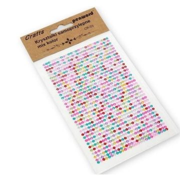 Kryształki samoprzylepne CR-03 mix kolor 3mm