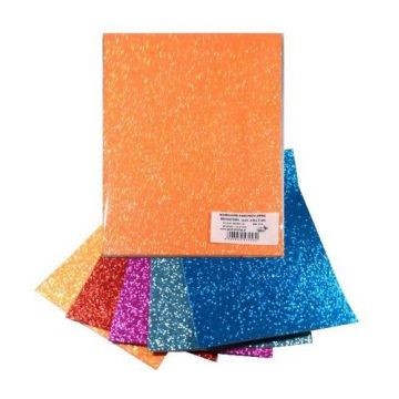 Pianka mikroguma brokat samoprzylepna 20x30cm 5 ar