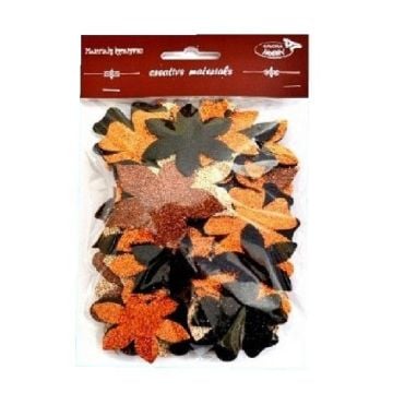 Kwiatki brokatowe 60szt