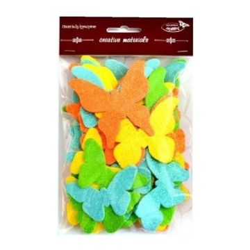 Motyle brokatowe 52szt