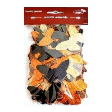 Motyle brokatowe 52szt