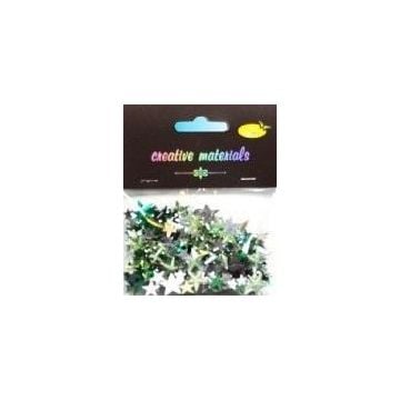 Elementy kryształkowe gwiazdy zielone 6-22mm 20g