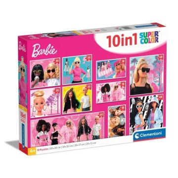 Puzzle 10w1 Super Kolor Barbie