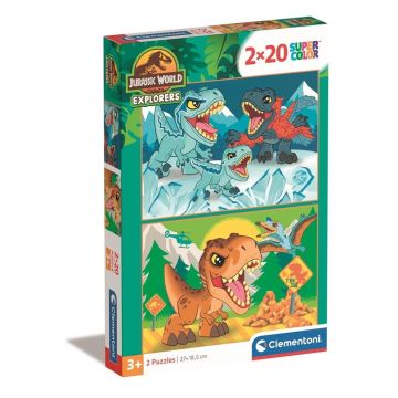 Puzzle 2x20 Super Kolor Jurassic World