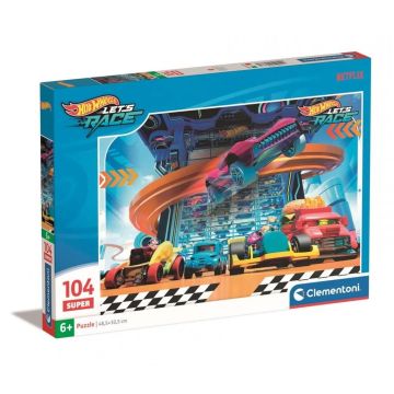 Puzzle 104 Super Kolor Hot Wheels