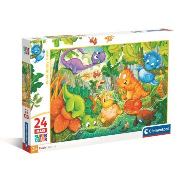 Puzzle 24 Maxi Super Kolor Dinos Happy Oasis