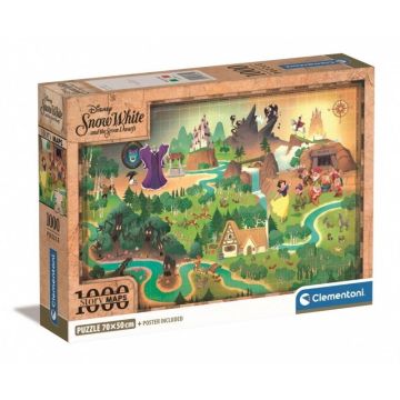 Puzzle 1000 Compact Story Maps Snow white