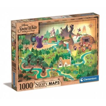 Puzzle 1000 Story Maps Śnieżka