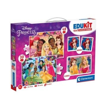 Puzzle 48 + 36 + Memo + 6 klocków Edukit Księżna