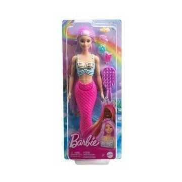 Barbie Syrenka Lalka Długie włosy HRR00