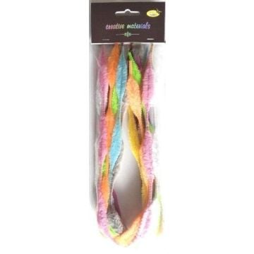 Druty chenille kolorowe pastel 50cm 10szt