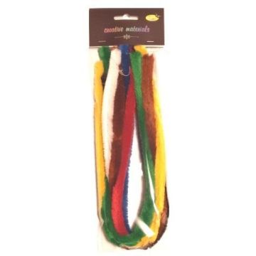 Druty chenille kolorowe 15mm 7szt