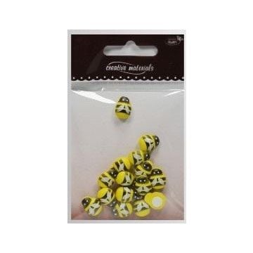 Pszczółki drewniane 10x13mm 15szt