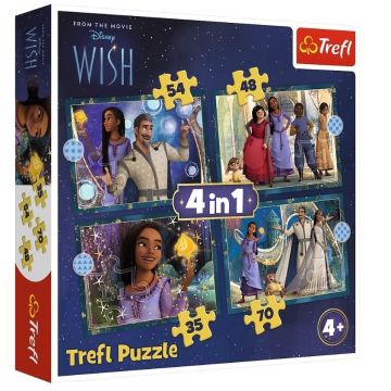 Puzzle 4w1 Marzenia się spełniają TREFL
