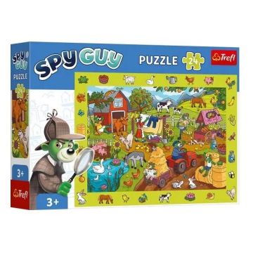 Puzzle 24 Obserwacyjne - Spy Guy Farma TREFL