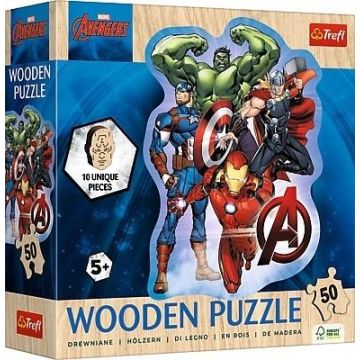 Puzzle 50 konturowe Przygody Avengers TREFL