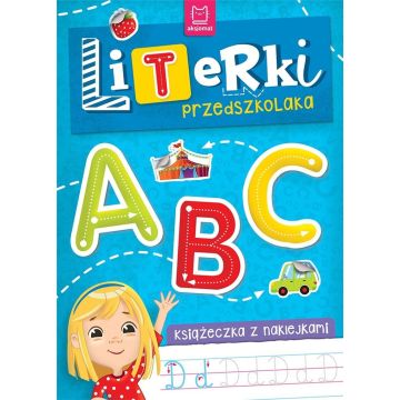 Książeczka z naklejkami Literki przedszkolaka