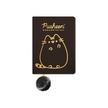 Notatnik pluszowy A5/96K gold Pusheen