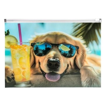 Koperta A4 PP z nadrukiem zip Chillout Dog