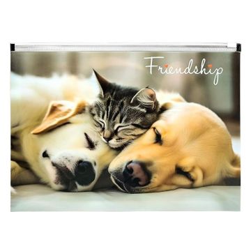 Koperta A4 PP z nadrukiem zip Friendship