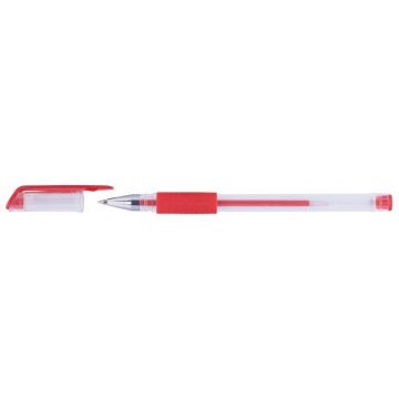 Długopis żelowy 0,5mm czerwony (50szt)