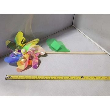 Wiatrak kwiatek 42cm MIX
