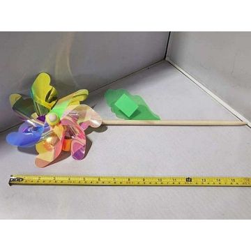 Wiatrak kwiatek 32cm MIX