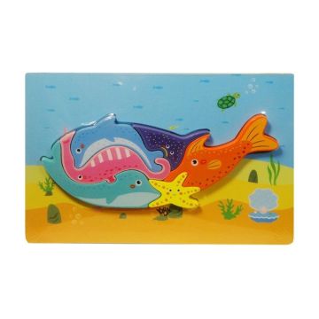 Puzzle drewniane Zwierzęta morskie
