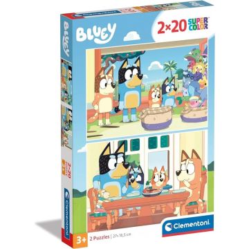 Puzzle 2x20 Super Kolor Bluey