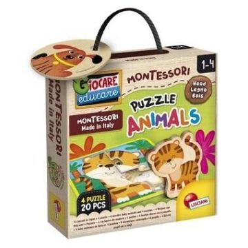Montessori Baby Puzzle ze zwierzętami
