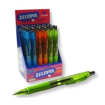 Żelopis Semi Gel niebieski (24szt)