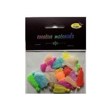 Frędzle pastelowe 3cm 20szt