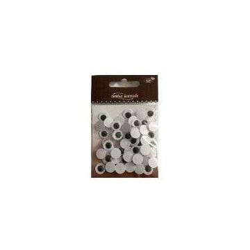 Oczy okrągłe samoprzylepne 1cm 50szt