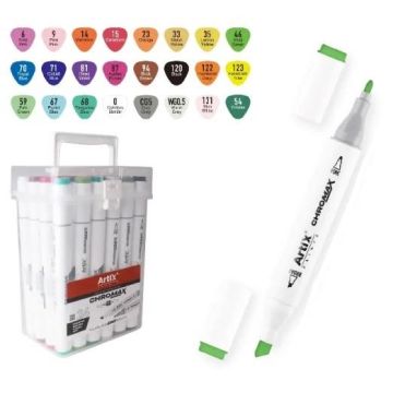 Markery dwustronne Chromax 24 kolory
