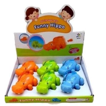 Hipopotam z napędem biega i pływa mix