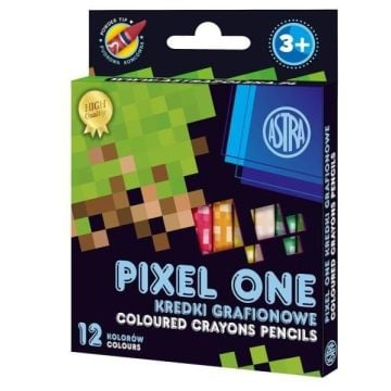 Kredki grafionowe Pixel One 12 kolorów ASTRA