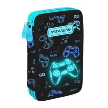 Piórnik podwójny bez wyp Astrabag Go Playing ASTRA