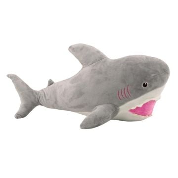 Pluszowy rekin 50cm siwy
