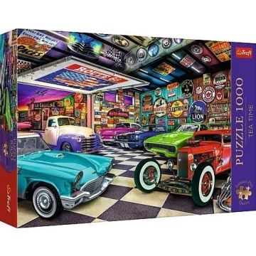 Puzzle 1000 Garaż kolekcjonera samochodów TREFL