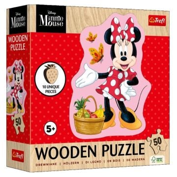Puzzle drewniane 50 Wesoła Minnie TREFL